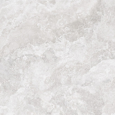 Charleston grey travertine-effect matt porcelain 1200x1200mm slab, surface detail