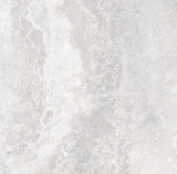Charleston grey travertine-effect matt porcelain wall and floor tile 600x600mm, main view