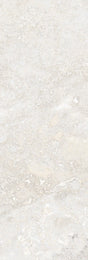 Charleston white travertine-effect matt porcelain wall and floor tile 100x300mm, main view