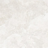 Charleston white travertine-effect matt porcelain 1200x1200mm slab, room setting