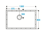 Contour ShowerDec Wet Room Floor Former 1300x800mm (SD1300X800)