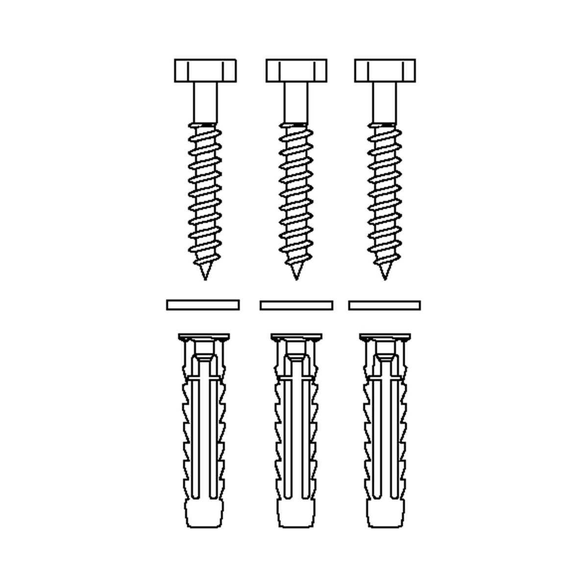 Pressalit mounting kit V8620 – dimensions drawing