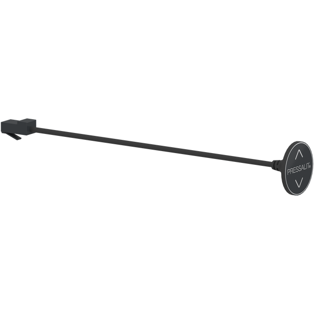 Pressalit INDIVO circular switch for fascia, black