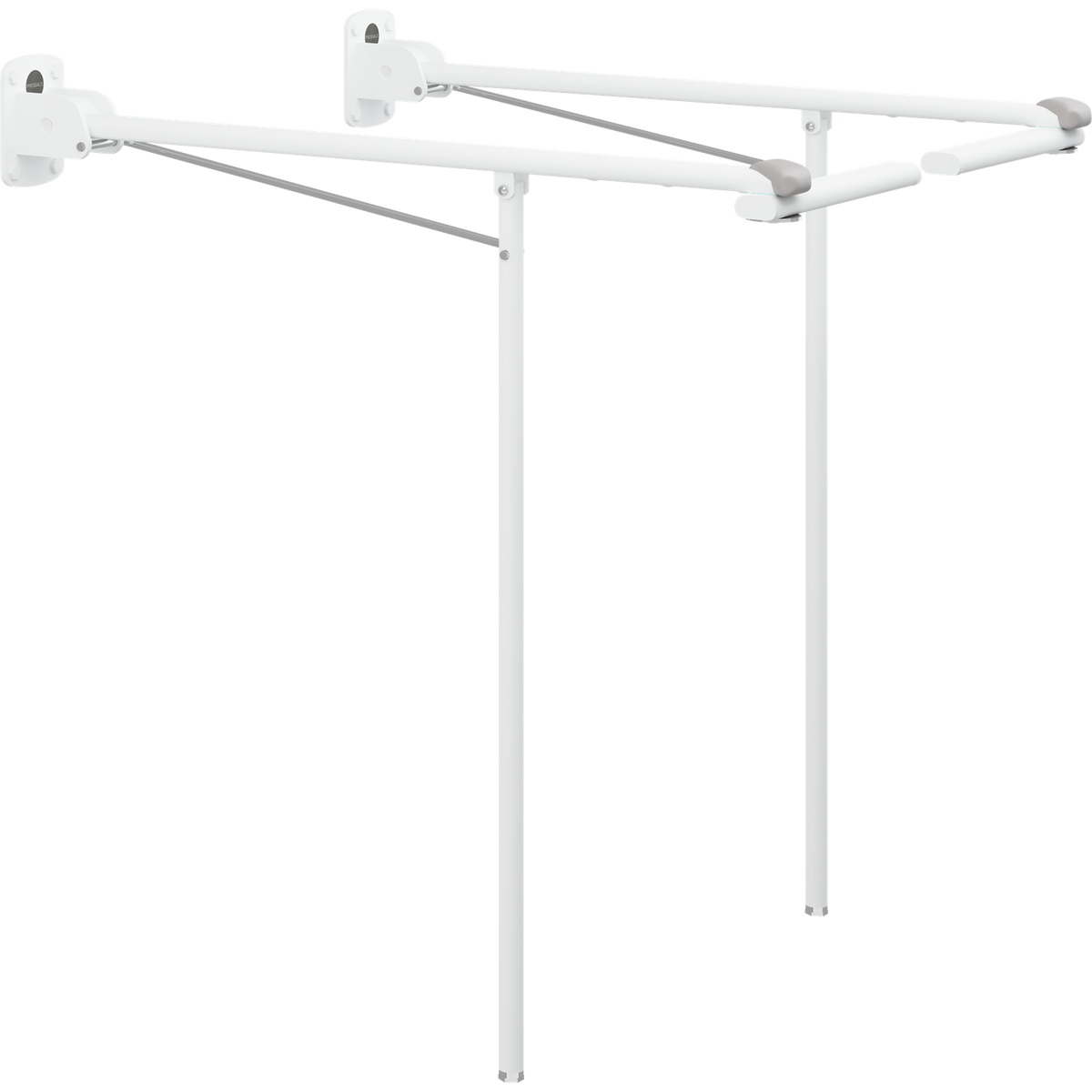 Pressalit VALUE front rails for support arms, set of 2, white (R1152000)
