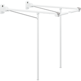 Pressalit VALUE front rails for support arms, set of 2, white (R1152000)