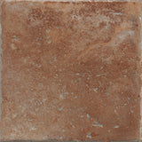 Dana Point Terracotta satin porcelain 406x406mm tile face