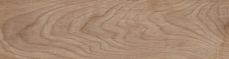Del Mar walnut wood-effect anti-slip porcelain plank 202x802mm, single plank