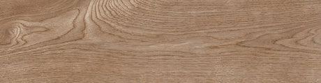 Del Mar walnut wood-effect matt porcelain plank 202x802mm, single plank