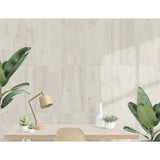 Del Mar white oak wood-effect anti-slip porcelain plank 202x802mm, room setting