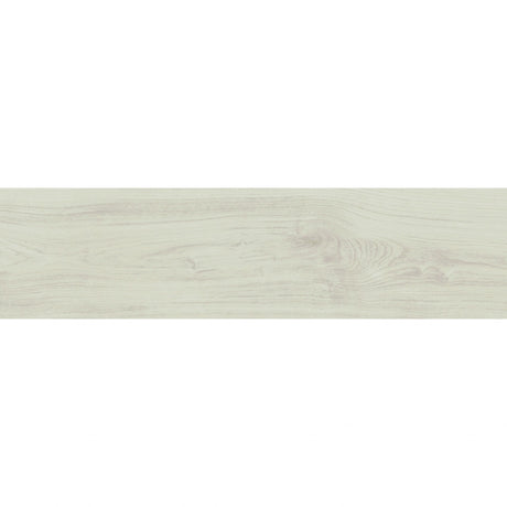 Del Mar white oak wood-effect anti-slip porcelain plank 202x802mm, single plank