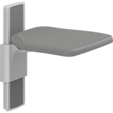 Pressalit PLUS folding seat – Height Adjustable, Wall Mounted, Anthracite