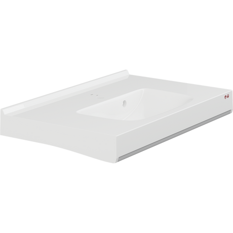 Pressalit MATRIX SQUARE vanity wash basin 900 mm, white