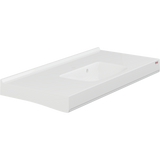 Pressalit MATRIX SQUARE vanity wash basin 1200 mm, white