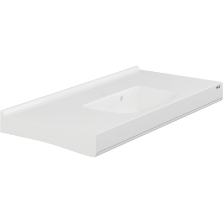 Pressalit MATRIX SQUARE vanity wash basin 1200 mm, white