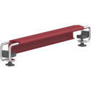 Pressalit PLUS front support – 550–620 mm (Shower Seat 450), Red