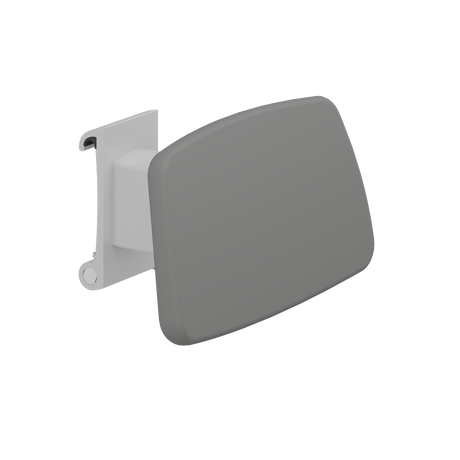 Pressalit PLUS backrest for wall track – Sideways Adjustable, Anthracite