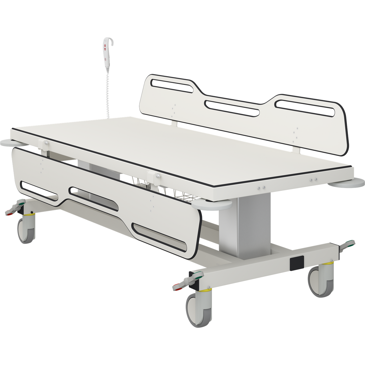 Pressalit MCT 2 change trolley central brake and wheels