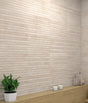 Edgartown bone stone effect overlap decor matt ceramic wall tile 270x420mm