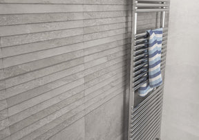Edgartown grey stone effect matt ceramic wall tile 270x420mm