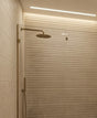 Edgartown white stone effect overlap decor matt ceramic wall tile 270x420mm