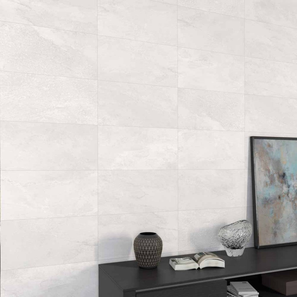 Edgartown white 300x600mm ceramic wall tile