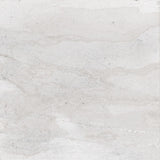 Edgartown white stone effect matt porcelain 600x600mm tile close-up