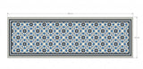 Edisto ocean blue Victorian floor tile pattern detail