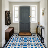 Edisto ocean blue Victorian style porcelain border detail
