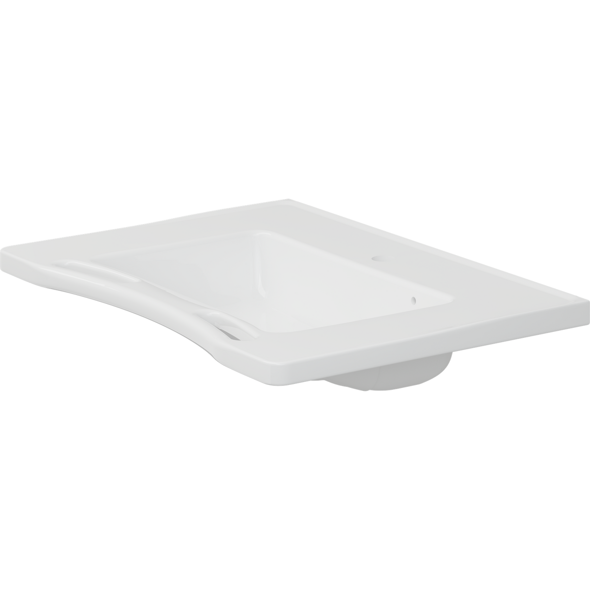 Pressalit MATRIX MEDIUM wash basin integrated handrail detail