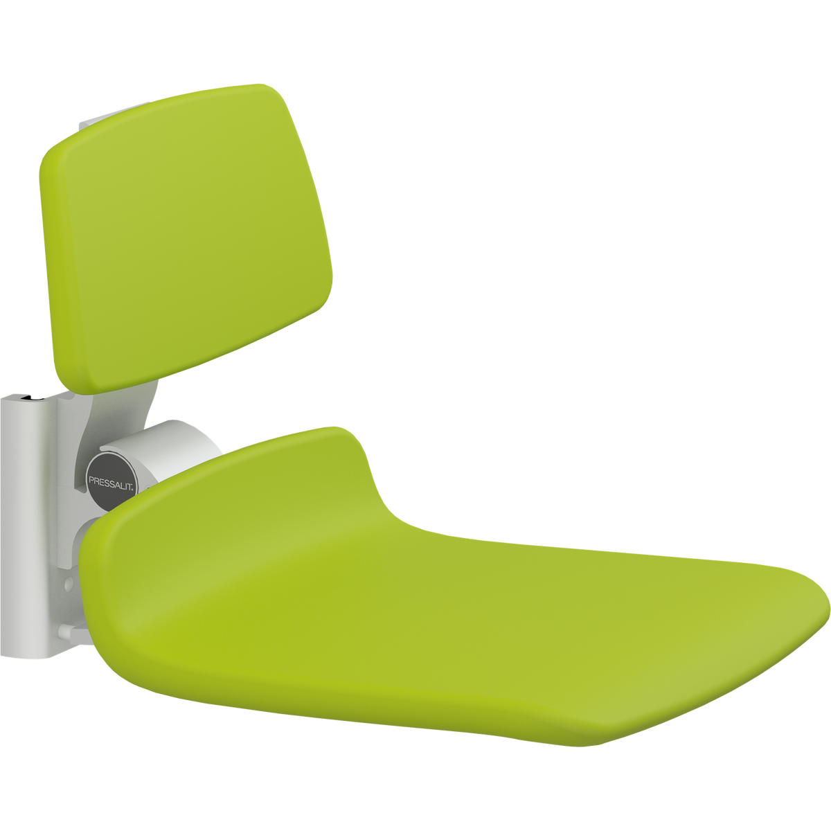 Pressalit PLUS replacement shower seat – 450 mm – Backrest Only, Standard Seat, Lime Green