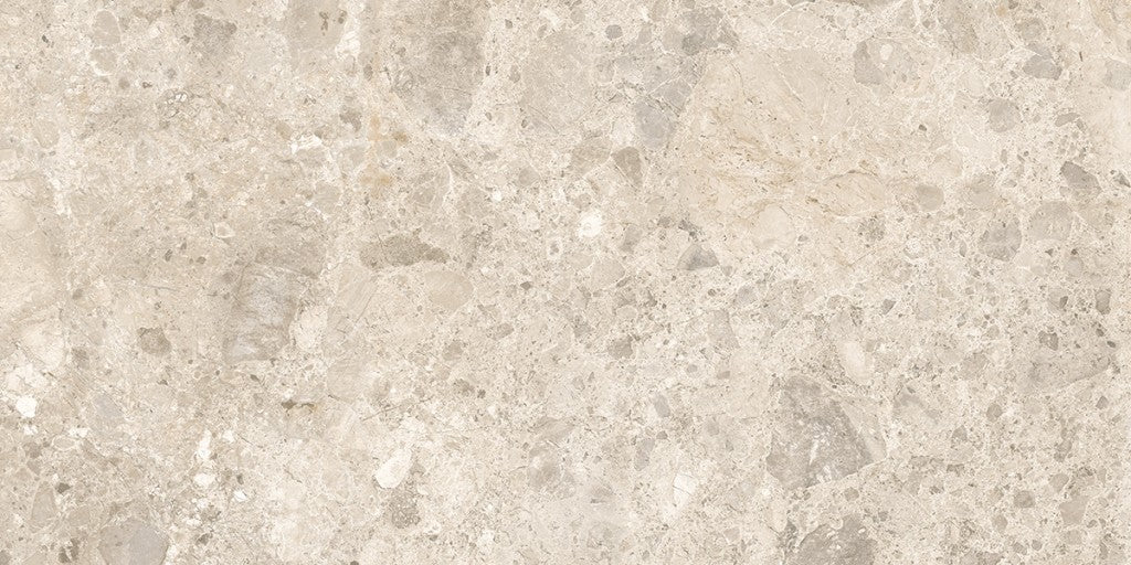 Fairhope Beige Mix stone effect matt porcelain wall and floor tile 600x1200mm – image 3