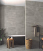 Falmouth Grey marble effect matt ceramic wall tile 270x420mm