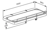 Pressalit SCT 2000 / 2100 fixed height dimension drawing