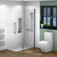 AKW Opulence Floor to Ceiling Shower Screen Grab Pole 2500mm
