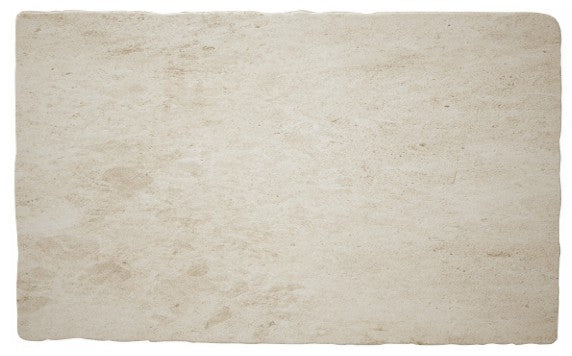 Florence ivory flagstone-effect matt porcelain tile 300x500mm, room setting