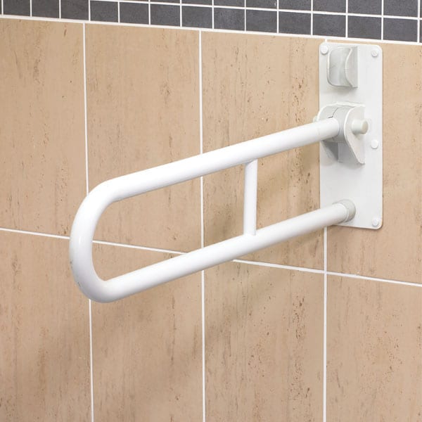 AKW 1800 Series Fold Up Toilet Support Rail – With or Without Leg, Choice of Colour, photo 13