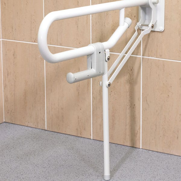AKW 1800 Series Fold Up Toilet Support Rail – With or Without Leg, Choice of Colour, photo 12