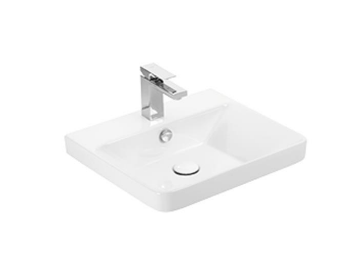 Kartell K-VIT Arc 500mm Wall Mounted 2 Drawer Unit With Ceramic Basin-Matt Graphite (ARC500WM-G FUR148ME)