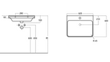 Kartell K-VIT Arc 600mm Floor Standing 2 Drawer Unit With Ceramic Basin- Matt Graphite (ARC600FS-G FUR149ME)