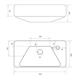 Kartell K-VIT Arc 500 Floor Standing 2 Door Cloakroom Unit & Ceramic Basin- White Gloss (ARCLOAKFS-W FUR455CA)