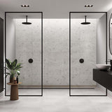Multipanel Tile White Terrazzo Large Tile Bathroom Wall Panel 2400 x 598mm – Matt, photo 2
