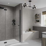 Multipanel Tile Grey Mineral Large Tile Bathroom Wall Panel 2400 x 598mm – Matt, photo 2