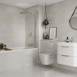 Multipanel Tile White Mineral Large Tile Bathroom Wall Panel 2400 x 598mm – Matt, photo 2