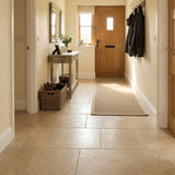 Galveston sand cement effect matt porcelain floor tile 600x900mm in a room setting