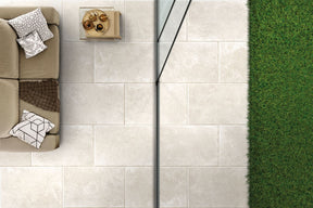 Galveston sand cement effect matt porcelain outdoor paving slab 600x900x20mm