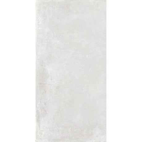 Gulfport Ice White Concrete Effect Matt Porcelain Wall & Floor Tile 600x1200mm