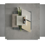 Gulfport Light Grey Concrete Effect Matt Porcelain Wall & Floor Tile 600x600mm, view 3