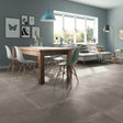 Gulfport Mid Grey Concrete Effect Matt Porcelain Wall & Floor Tile 600x600mm