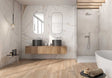 Hatteras Calacatta Gold marble effect matt porcelain wall and floor tile 600x1200mm