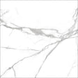 Hatteras White marble effect polished porcelain wall and floor tile 600x600mm